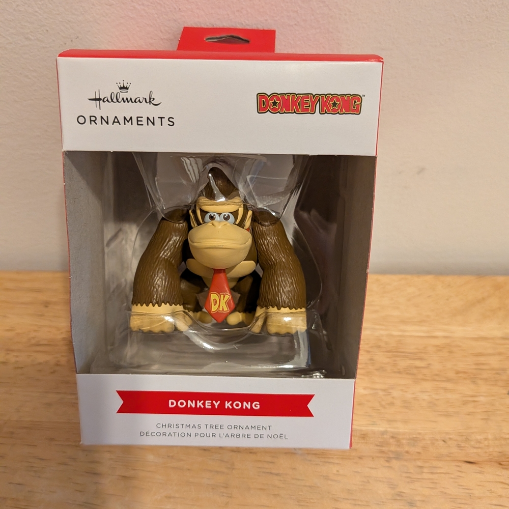 Hallmark Donkey Kong Ornament - Brown and Red